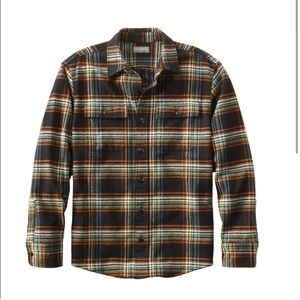 L.L. Bean Men's Signature 1933 Chamois Cloth Shirt, Slim Fit, Plaid
